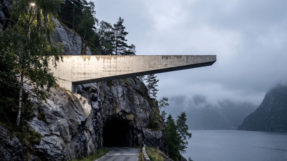 The portal above the fjord