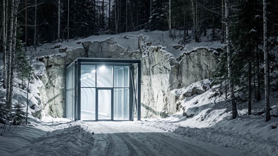 The portal in winter